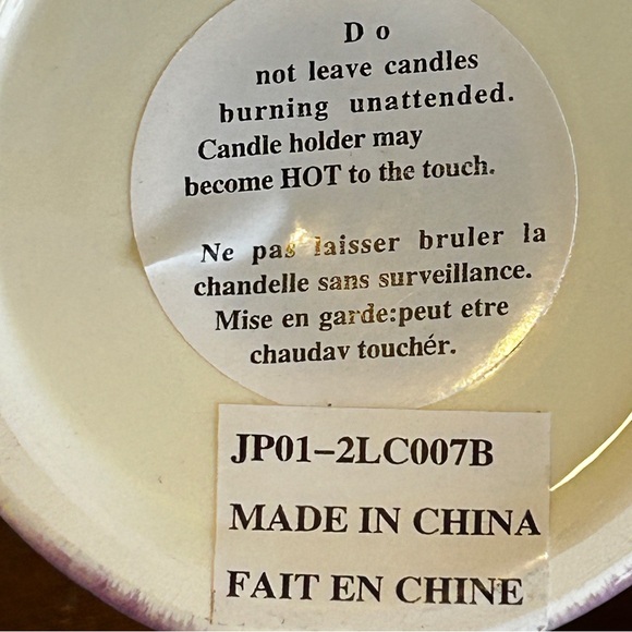 Set of 2 Ceramic Candle holders for Tealight Votive Pillar Candle Pastel Colours - Picture 7 of 7